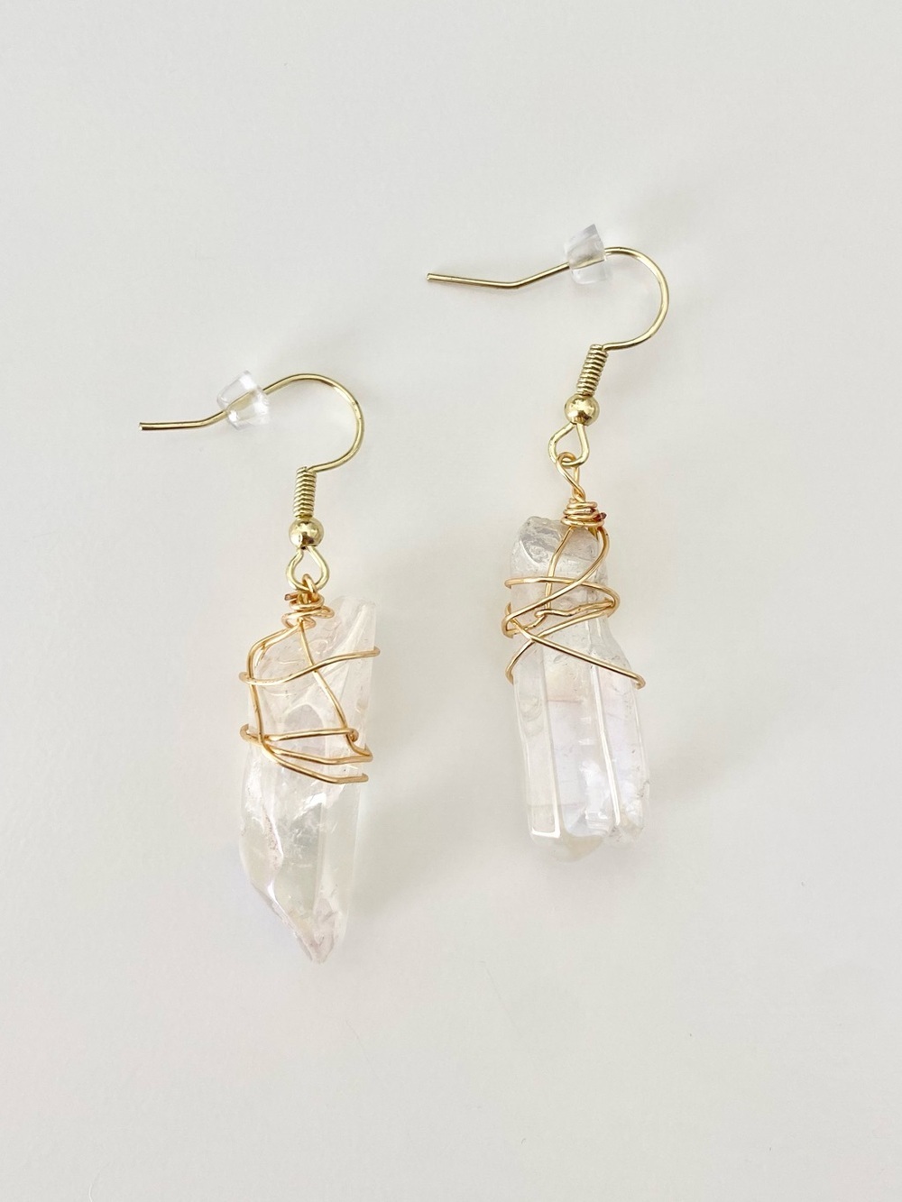 Clear Crystal Earrings - Picture 6 of 6